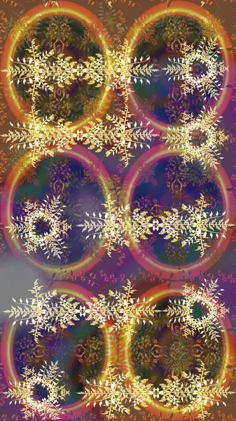 Raster illüstrasyonu. Güzel kumaş deseni. Raster illüstrasyonundaki çiçek desenli çizim. Kahverengi, mor ve gri renklerde.