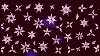 Çiçek tasarımı için inanılmaz bir kolaj cenneti tarzı. Çiçekli zambakların eskiz geçmişi. Parlak çiçekli kolaj çiçekleri kahverengi.