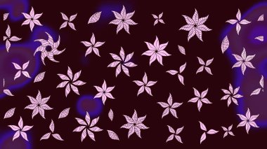 Eskiz geçmişi. Tomurcukları çiçek olan sevimli bir çiçek deseni. Raster illüstrasyonu. Raster. Eski usul. Kumaş, tekstil ve duvar kağıdı baskısı için..