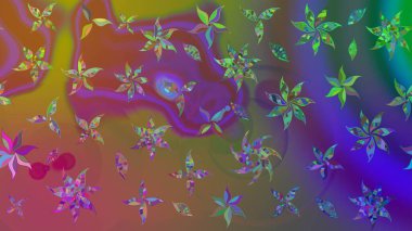 Tekstil, kumaş, kapaklar, duvar kağıtları, baskı, naylon, koleksiyon defteri, örgü, dekupaj için güzel bir eskiz. Millefleur 'lar. Küçük kahverengi çiçekli oldukça eski bir besin torbası deseni..