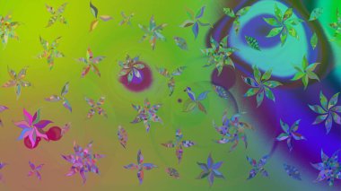 Tekstil, duvar kâğıdı, kapaklar, yüzey, baskı, hediye paketi, hatıra defteri, dekupaj. Küçük yabani çiçeklerdeki halk modelini çiz. Özgürlük stili Millefleur 'lar. Taşralı şıklığı.