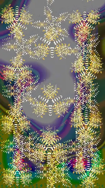 Noel süsleri ve Noel süsleri. Raster Noel soyut renkli arkaplan ve düşen kar tanesi.