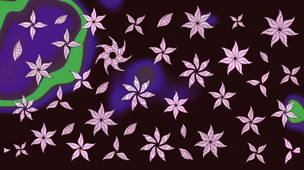 Güzel kumaş deseni. Raster suluboya deseni, narin çiçekler, kahverengi çiçekler, tebrik kartı şablonu..