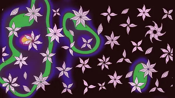 Raster güzel bir çiçek deseni çizmiş. Tatil havası. Bahar mevsimi. Nazik romantik baskı.