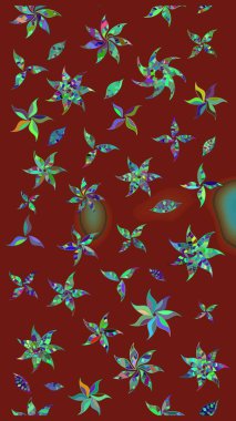 Kırmızı renkte çiçekler. Küçük çiçekte sevimli çiçek deseni var..