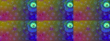 Raster illüstrasyonu. Çiçekli güzel suluboya desen. Kahverengi renklerde.