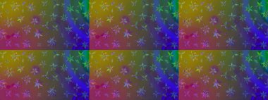 Desen, çizim, çiçek sınırı. Raster illüstrasyonu. Çiçek çelengi. Eski moda arka plan. Kıvırcık, parlak örgü. Güzel, pürüzsüz kumaş, tuval..