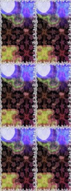 Çiçeksiz desenli arka plan. Gömlek baskısı için çiçek boyası. Kahverengi renkte çiçekler.