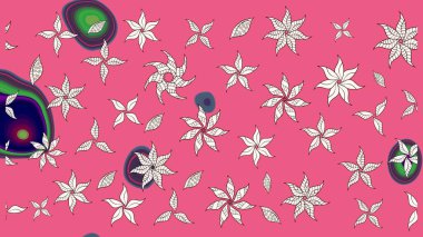 Pembe renklerde. Anti-stres için soyut örnek sayfası. Raster illüstrasyonu.