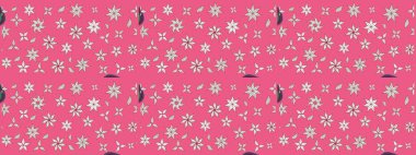 Klasik çiçek desenli. Paketleme, tekstil, duvar kâğıdı için çiçek eskizi. Yumuşak fayans. Raster 'ın taze dokusu. Yumuşak pamuk tasarımı.