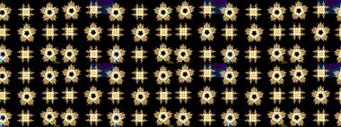 Siyah, sarı ve kahverengi renklerde izole edilmiş. Kar Tanesi Simgesi. Kış kar tanesi. Kar Tanesi Raster çizimi.