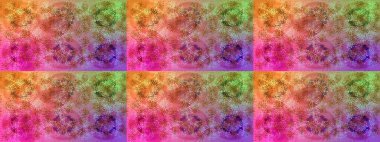 Renkli elementlerle Raster ilginç desen