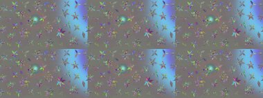 Gri renkli çiçekler. Elle boyanmış suluboya resim çizimi çiçekler ve bitkiler.