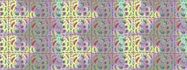 Çiçek. Taslak dekoratif arka plan, çiçek mandala. Raster illüstrasyonu. Tarafsız, bej ve yeşil renklerde.