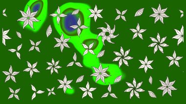 Çiçekler suluboya eskiz deseni. Raster Stili kumaş deseni.