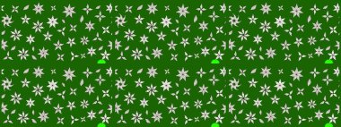 Çiçek desenli raster, yeşil çizgi grafik desenli soyut raster arkaplan. Modern stil dokusu.