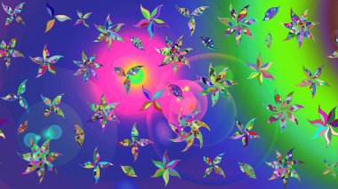 Doğa. Küçük çiçekte güzel bir desen var. Çiçek kolajı. Çiçek kompozisyonu. Çiçek arkaplan. Raster deseni. - Mavi çiçekler.