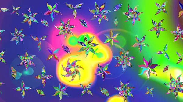 Eskiz arkaplan modeli. Raster hisseleri. Çiçekler maviye. Suluboya, elle çizilmiş.