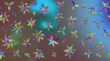 Suluboya çizim kalıbı. Moda baskısı. Çiçeğin suluboya çizimlerinin mükemmel deseni. Eski model. Dekorasyon ve tasarım için güzel bir desen. Raster illüstrasyonu.