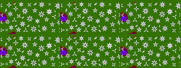 Güzel çiçek deseni. Yeşil renkli çiçekler. Renkli Bahar Teması eskiz kalıbı. Düz Çiçek Elementleri Tasarımı.