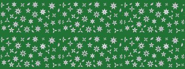 Yeşil renkli çiçekler. Elle boyanmış suluboya resim çizimi çiçekler ve bitkiler.