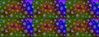 Güzel suluboya yaz çiçekleri deseni..