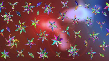 Raster Moda kumaş deseni. Şirin çiçekler. Çizgi çizimi deseni.