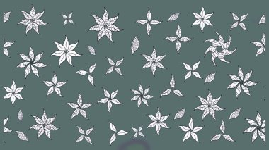 Elle boyanmış suluboya resim çizimleri, çiçekler ve bitkiler. Tarafsız renklerde çiçekler.