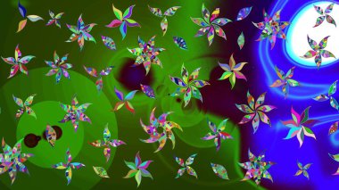 Şatafatlı bahar bahçesi dokusu. Flower eskiz arka planı. Raster illüstrasyonu. Çiçek deseni.