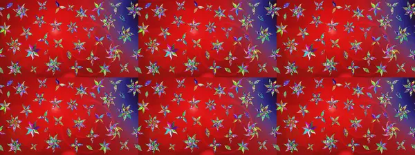 Çiçekli eskiz arkaplanı. Renkli Bahar Teması eskiz kalıbı. Çocuk stili. Düz Çiçek Elementleri Tasarımı.