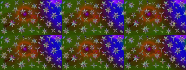 Güzel suluboya yaz çiçekleri deseni..