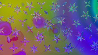 Güzel suluboya yaz çiçekleri deseni..