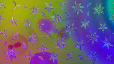 Çizim kalıbı. Raster illüstrasyonu. Organik motif arka planı. Ultraviyole kumaş deseni.