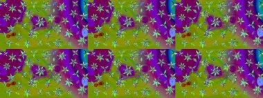 Modern çiçek arkaplanı. Parlak renkli çiçekli ve yeşil yapraklı harika bir çiçek deseni. Halk tarzı. Moda baskıları için zarif bir şablon.