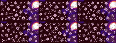 Çiçekli güzel suluboya desen. Kahverengi renklerde. Raster illüstrasyonu.