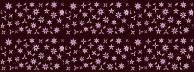 Kahverengi renklerde. Raster illüstrasyonu. Çiçekli güzel suluboya desen.