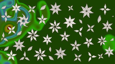 Yumuşak fayans. Paketleme, tekstil, duvar kâğıdı için çiçek eskizi. Yumuşak pamuk tasarımı. Klasik çiçek desenli. Raster taze dokusu.