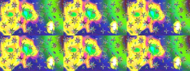 Küçük çiçekte güzel bir desen. Çiçekli bahar çiçekleri. Moda baskıları için zarif bir şablon. Küçük renkli çiçekler. Motley illüstrasyonu.