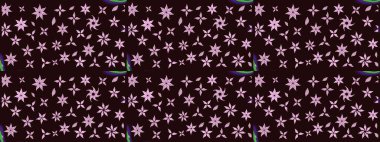 Raster illüstrasyonu. Robot resim. Küçük çiçekte sevimli çiçek deseni var..