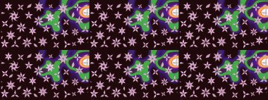 Tekstil ve kapak tasarımı için mükemmel. Kahverengi renkli çiçekler. Renkli kahverengi çizim deseni. Doodle tarzı. Elle çizilmiş sonbahar çiçeği deseni..