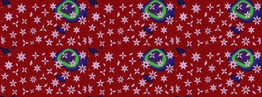 Bahar mevsimi. Kırmızı renkte çiçekler. Nazik romantik baskı. Tatil havası. Raster güzel bir çiçek deseni çiziyor..