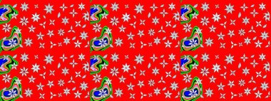 Yapraklı çizim şekli. Şirin, zarif çiçekler Raster illüstrasyonu. Poster ya da kapak için arka plan. Tekstil için figür. Davetiye ve kartpostal tasarımı için dekoratif çiçek unsurları.