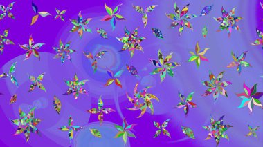 Renkli Bahar Teması eskiz kalıbı. Menekşe renginde zarif çiçek buketi suluboya. Raster illüstrasyonu. Düz Çiçek Elementleri Tasarımı.