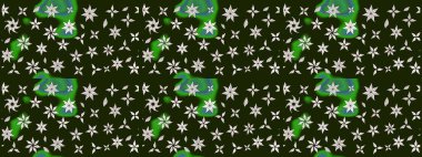 Bright floral collage blossom flowers gray. Amazing collage paradise style for floral design. Blossom lilies sketch background.