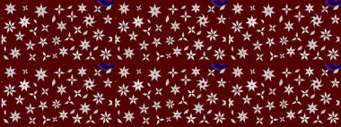 Renkli Bahar Teması eskiz kalıbı. Raster illüstrasyonu. Güzel kumaş deseni. Zentangle soyut çiçekleri. Karalama çiçeği. Düz Çiçek Elementleri Tasarımı.