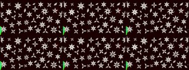 Raster suluboya çiçek deseni, narin çiçekler, siyah çiçekler, tebrik kartı şablonu. Raster Güzel kumaş deseni.