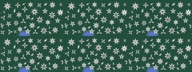 Küçük bir çiçekte eskiz deseni. Hoş bir çiçek geçmişi var. Raster illüstrasyonu. Güzel kumaş deseni.