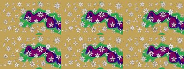 Raster - stok. Eskiz arkaplan modeli. Yapraklı çiçekler ve sarı renkli papatya çiçekleri..