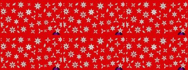 Doodle tarzı. Elle çizilmiş sonbahar çiçeği deseni. Tekstil ve kapak tasarımı için mükemmel. Renkli kırmızı çizim kalıbı. Kırmızı renkte çiçekler.