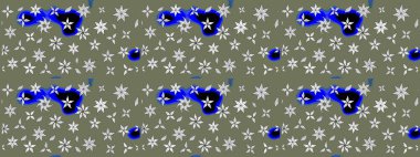 Yeşil çiçekli bahar çiçekleri. Moda baskıları için zarif bir şablon. Küçük çiçekte güzel bir desen. Küçük renkli çiçekler. Motley illüstrasyonu.